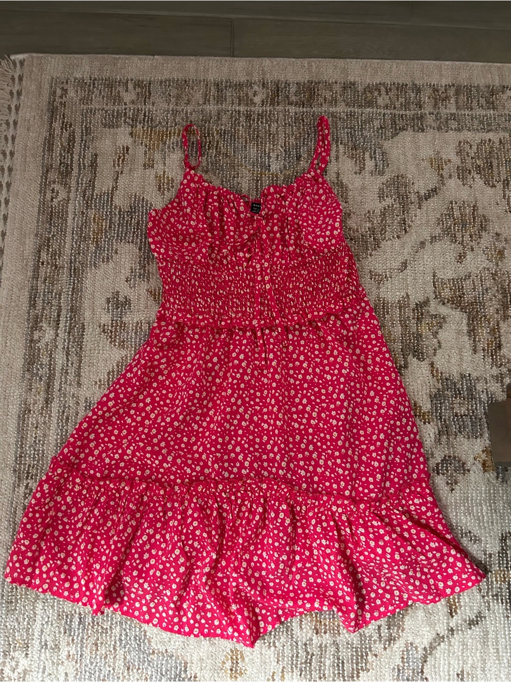 Floral Sundress with Ruffle Hem